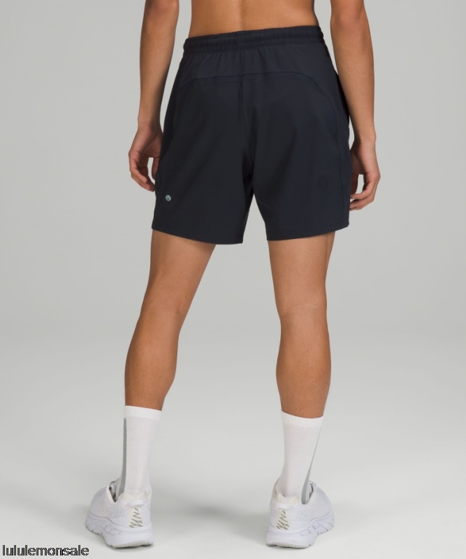 Lululemon Deutschland DELULU823 | Lululemon Deutschland Classic Navy Pace Breaker Gefüttert Kurz 7